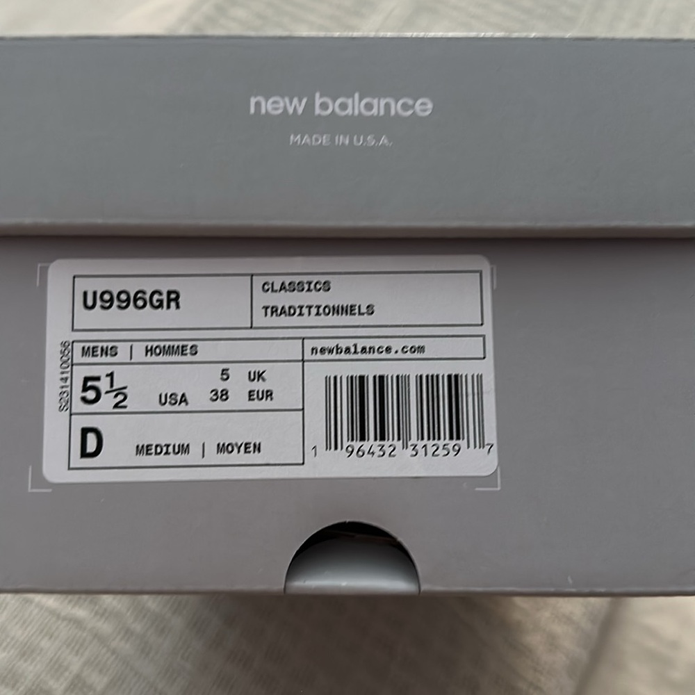 Unisex New Balance | 996 Sneakers | 5.5M/6.5W - Picture 15 of 16